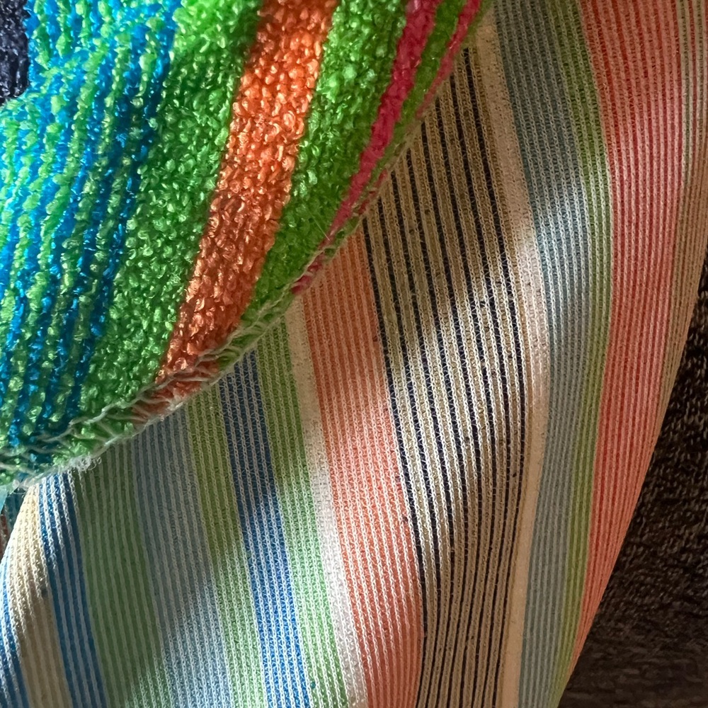 Vintage 70s striped cover up robe - Picture 5 of 7